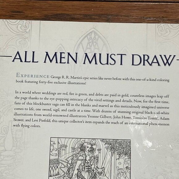 2015 The Official Game Of Thrones Coloring Book George R R Martin Clean Pages - Picture 11 of 16